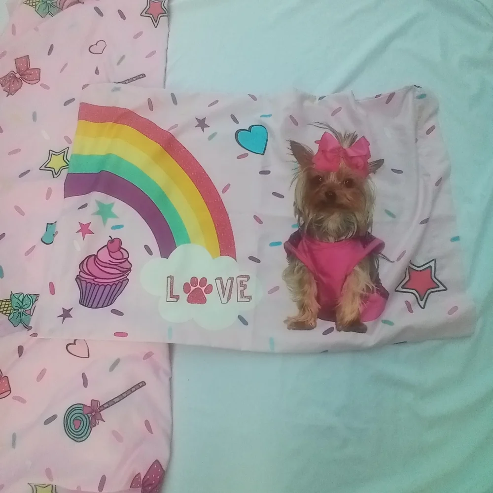 JoJo Siwa Twin Flat Sheet With 1 Pillowcase 2 Decorative Pillow & 1 Book Xtra